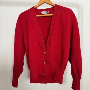 Vintage Red Women's Cardigan